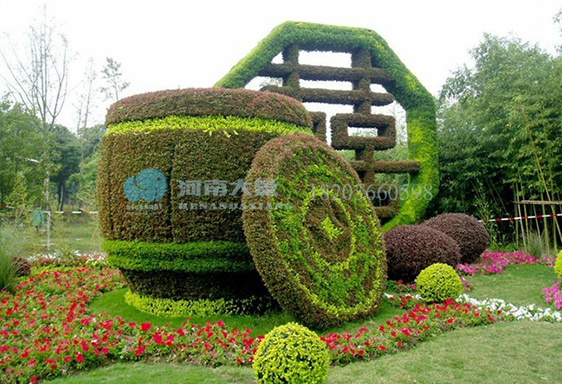 仿真绿雕塑是由哪些植物制作成的郑州雕塑厂家(图1)